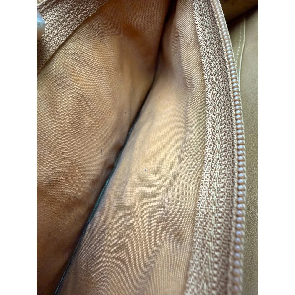 Vintage 70's 80's Christian Dior Pebbled Leather Zip-Around Continental Wallet